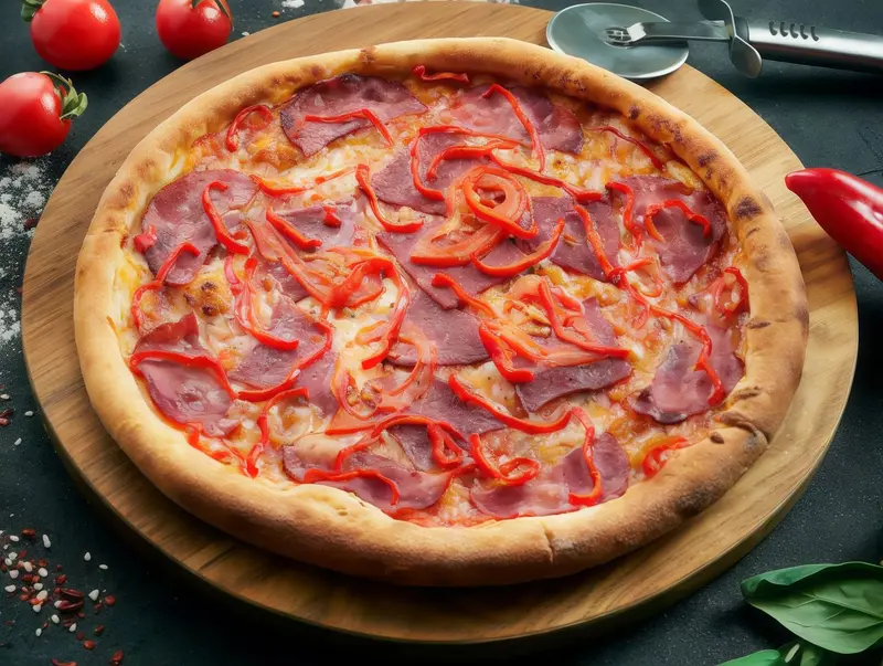 Pastırmalı Pizza (Büyük Boy)