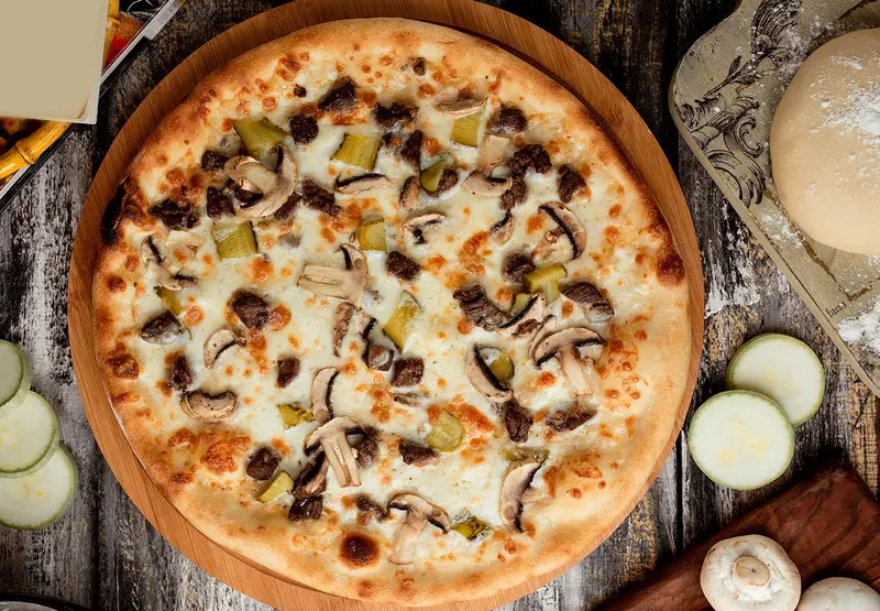 Mantarlı Pizza (Büyük Boy)